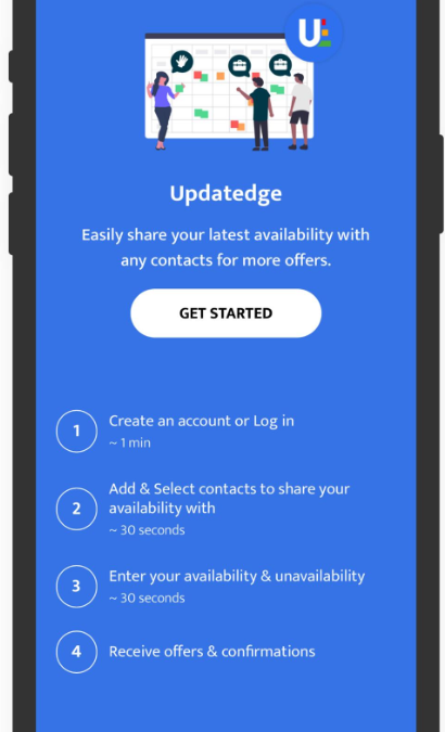 Updatedge Mobile App Get Started