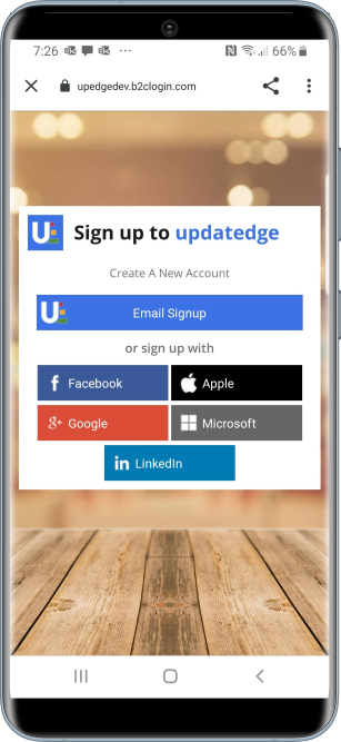 Updatedge mobile create account Updatedge Mobile create account
